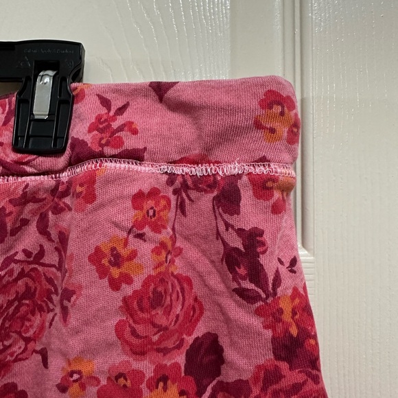 Old Navy lounge sweat shorts pink floral design mid rise size 3X - Picture 5 of 5